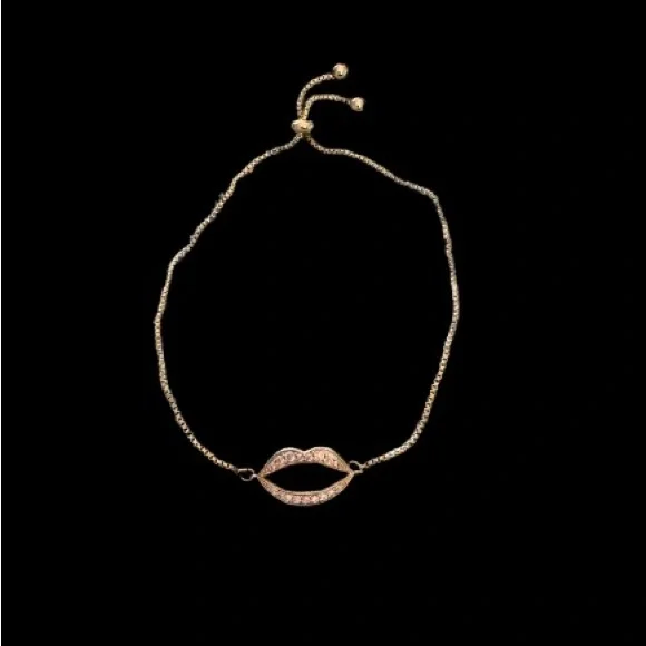 Pretty Bird Jewelry Gold Tone and Clear CZ Slider Bracelet - Picture 2 of 3